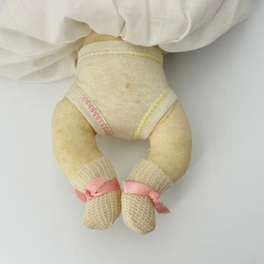 1978 Bye-Lo Baby Doll Reproduction Porcelain Head Cloth Body 12 inch Vintage
